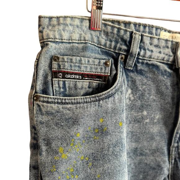 Mens Jeans Size 36x30 Runs Small Distressed Artist Indie Casual Retro Vibes - Picture 3 of 8